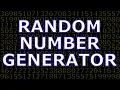 RANDOM NUMBER GENERATOR 60 NUMBERS