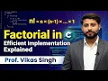 46 Factorial in C Understanding and Implementing Efficiently in program codingseekho