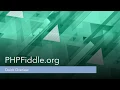 PHPFilddle 1 Intro SignUp