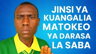 Haya Hapa Matokeo Darasa La Saba 2025 2026 