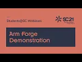 SCC Arm Forge Demonstration