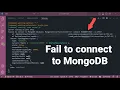Failed to connect to MongoDB database MongooseServerSelectionError connect ECONNREFUSED