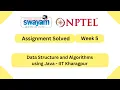 Data Structure And Algorithms Using Java Week 5 NPTEL ANSWERS My Swayam