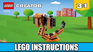 LEGO Instructions - German Shepherd Alternative Build - Snake - 30578 (LEGO CREATOR)