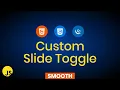 Custom Slide Toggle in jQuery Slide Toggle Multiple Sections