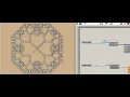 Radial fractal by code and