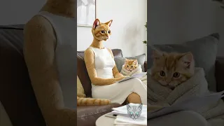 القط مياو ساب القطة ولما بقت أغنى منه حاول يرجع والنهاية صادمة Ai Cat Shorts مياو 