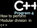 How to perform modular division in C