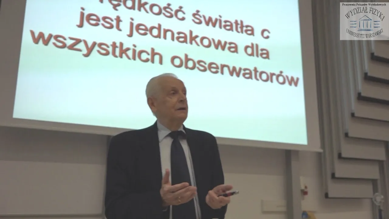 Prof. Andrzej Kajetan Wróblewski - "Einstein dla laików - 100 lat Ogólnej Teorii Względności"