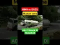 ADU KEKUATAN TRUK HINO VS ISUZU DI TANJAKAN BATUNUNGGUL CIAMIS