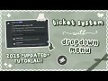 Download Lagu how to set up a TICKET SYSTEM in your discord server (with DROPDOWN menu!!) | PC + MOBILE 、ely. °｡˚☁