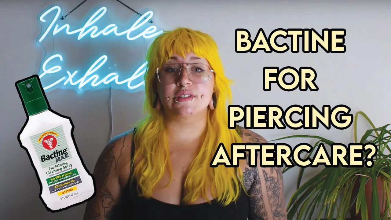 Can you use Bactine on your Piercings?