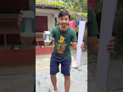 I made a lamp out of paper 📄 Bangla￼ mini blog ￼#shorts