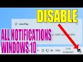 Download Lagu Turn Off All Notifications In Windows 10 Tutorial