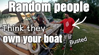 Some People think they can just board your boat to take pics! WTF!
