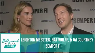 semper fi 2019 interviews with leighton meester nat wolff u0026 jai courtney with kiyra lynn