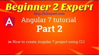 How to create angular 7 project using CLI