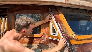 Turning this once WRECKED SHIP into an all new liveaboard sailboat! — Sailing Yabá #131
