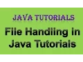 12 1 File Handling in Java Tutorial