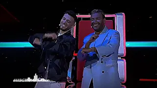 شاهد انبهار لجنه التحكيم  ورقصهم على اغنيه حلاوه روح  مع اجمل ثلاثي في الغناء    دندنها