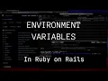 Environment Variables Settings Objects in Ruby