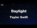 Download Lagu Daylight - Taylor Swift Karaoke 【No Guide Melody】 Instrumental