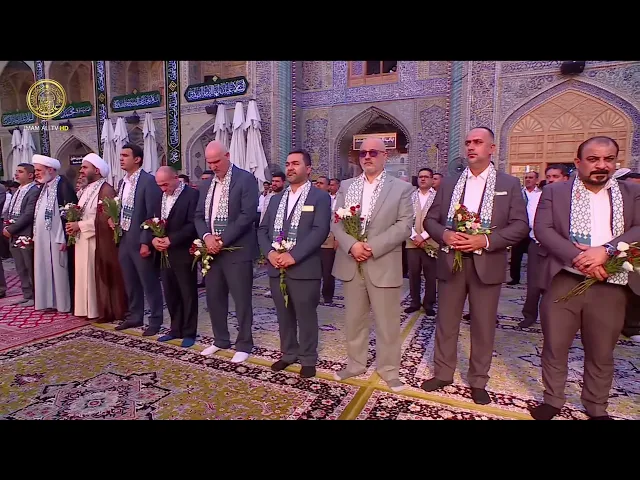 ⁣مراسم رفع راية البهجة والمسرَّة بذكرى ولادة الصادقين الرسول الأعظم(ص) وحفيده الإمام الصادق(ع) 1447هـ
