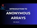 Anonymous Arrays in java Hindi Arrays in java
