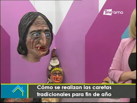 Cómo se realizan las caretas tradicionales para fin de año