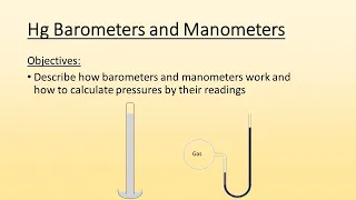 Barometers and Manometers