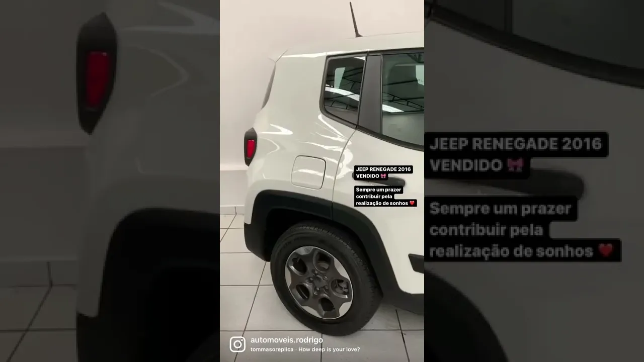 Jeep Renegade VENDIDO! Rodrigo Automóveis realizando SONHOS!