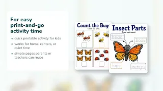 Backyard Bug Hunt Insect Worksheets Printable PDF Etsy 09