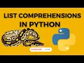 List Comprehension Python Tutorial Learn Python Programming