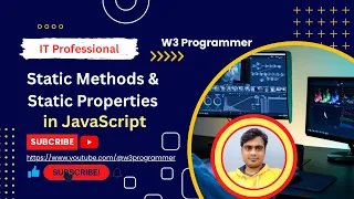 Static Methods Static Properties Topic in JavaScript JavaScript OOP - W3 Programmer