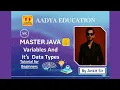 Variables and Data Types in Java Explained Java Programming for Beginners Aadya Education