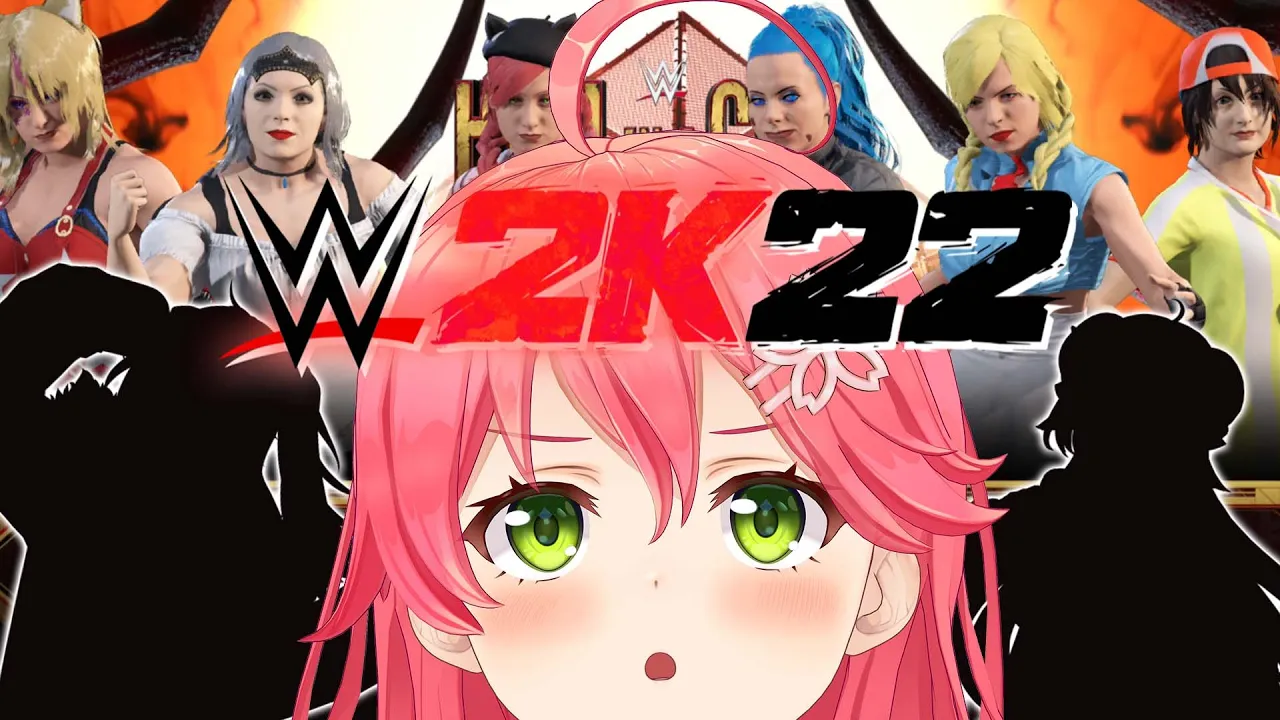 【 WWE2K22 】これが殴り合うアイドル達、#holoFighter #ホロファイター ?【ホロライブ/さくらみこ】