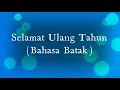 Download Lagu LAGU ULANG TAHUN BAHASA BATAK TOBA