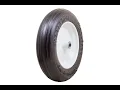 Marathon 3 50-2 50-8 inch Flat Free Tire on Wheel 3 inch Centered Hub 3-4 inch Bearings - Overview