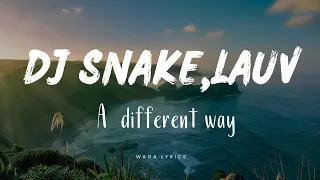 dj snake lauv a different way lyric video 