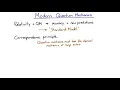 The correspondence principle and wavefunction collapse Quantum Mechanics meriSTEM