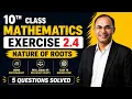 10th Class Math Exercise 2 4 Full Solution Nature of Roots