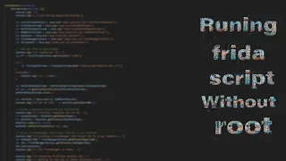 Running frida script without root android