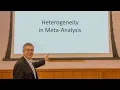 Heterogeneity - Meta-Analysis Workshop Online Series Course