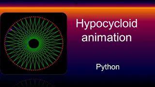 Math Animation - Hypocycloid in Python Matplotlib Engineering Drawing