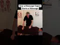 L4 Sports Massage Therapist gets massage from 15yrs exp expert masseuse