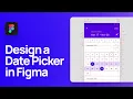 How to Design a Date Picker UI in Figma Material Design Date Picker Component Tutorial