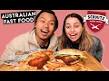 Australian Fast Food Reviews Schnitz BEST FRIES EVER mukbang