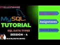 MySQL Tutorial for Beginners SQL Data Types rajonlinetrainings