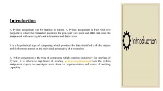 The Best Python Assignment Help