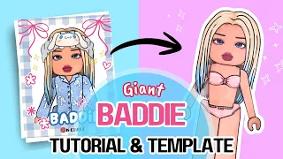 FREE Template 🎁 DIY Giant Roblox Baddie & Cinnamoroll Pajamas 🎀 Paper Squishy Tutorial